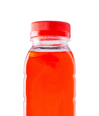Fruit smoothie juice in a bottle isolated