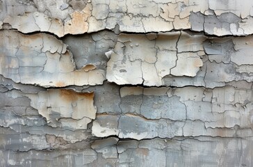 Cracked plaster in a wall reveals a weathered texture and aged charm, ceiling inspection picture