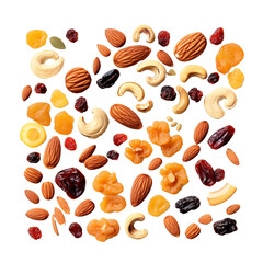 a group of different kinds of nuts