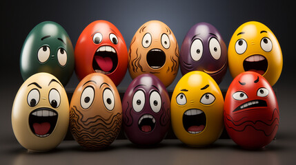 Emoji Easter Eggs Expressions