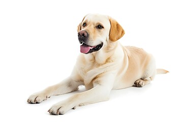 labrador retriever breed dog isolated on white background