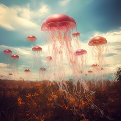 Surreal Jellyfish Sky