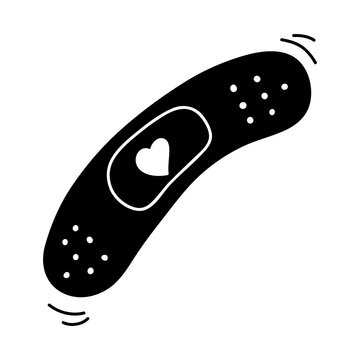 First aid icon. Plaster icon. 