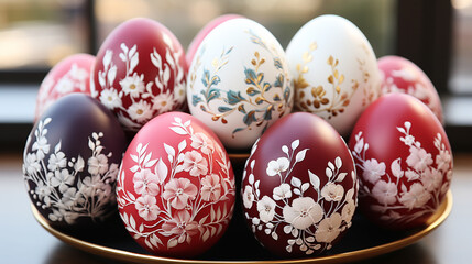 Floral Bouquet Easter Egg Designs