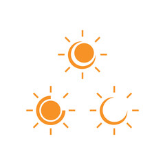 Simple and flat sunlight illustration