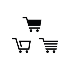 Simple and clean trolley icons