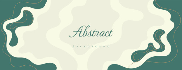 abstract fluid background with green and brown color. vector illustration