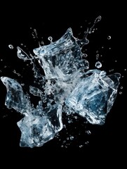 icecubes background,icecubes texture,icecubes wallpaper,ice helps to feel refreshed and cool water from the icecubes helps the water refresh your life and feel good.ice drinks Generative AI