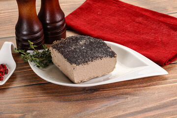 Delicous liver pate snack appetizer