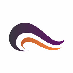 Naklejka premium Creative content creation tools filled gradient logo. Efficiency business value. Smooth curve abstract symbol. Design element. Created with artificial intelligence. Ai art for corporate branding