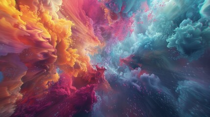 Amazing abstract colorful wallpaper - obrazy, fototapety, plakaty