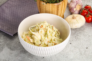 Dietary tasty Cole slaw salad