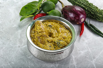 Indian cuisine - pork masala sauce