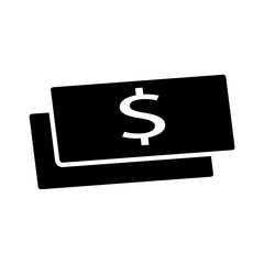 Paper money icon design vector template