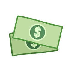 Paper money icon design vector template