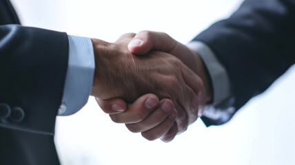 Businessman Handshake on white background