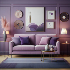 Beautiful sofa with amazing background