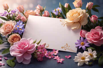 Flowers and thank you cards on important days send gifts as a thank you.
