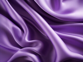 Obraz premium rippled purple satin fabric, shiny luxury purple swirl silky backgrounds. 