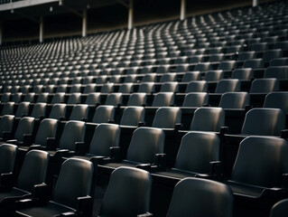 Naklejka premium rows of chairs