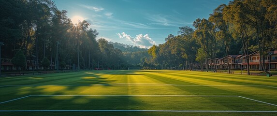Sunny Afternoon Soccer Match Generative AI