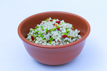 Mouth freshener in a bowl on white background 
