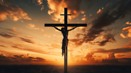 The crucifix symbol of Jesus