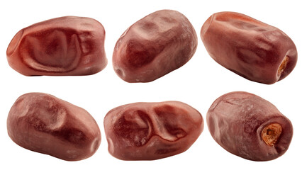 Dates isolated on white background, full depth of field