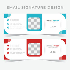 Email signature design template