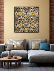 Intricate Arabesque Patterns: Traditional Countryside Art for Exquisite Wall Decor