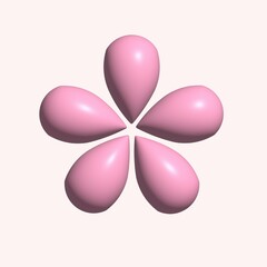 The 3D illustration of cherry blossoms showcases the delicate and elegant beauty of sakura flowers in vivid dimensions. Each petal dances gracefully, emitting the captivating charm of springtime