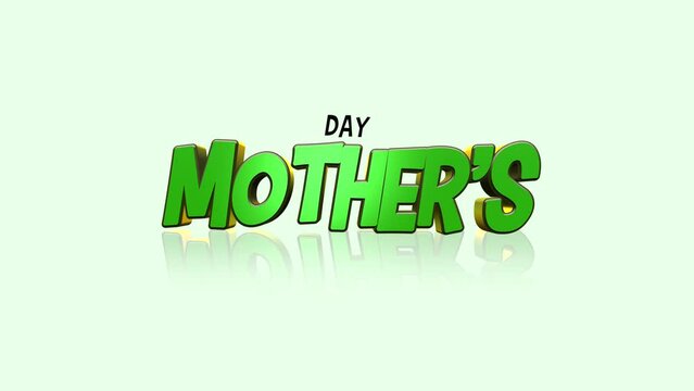 A simple image of the word mother in green letters on a white background, portraying the essence of maternal love and importance in a minimalistic way