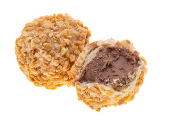 nut truffle isolated