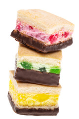 soufflé cake isolated