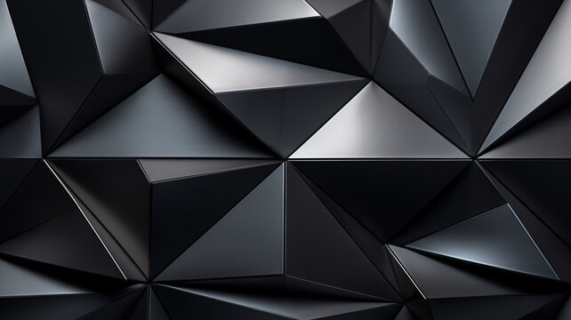 metal surface creating a geometric pattern © Yuwarin