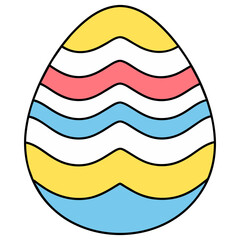 colorful cute easter eggs baby bunny