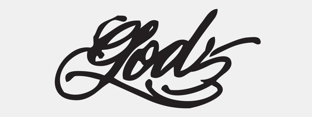 Obraz premium gods font. Typography decorative elegant lettering for logo. vector illustration. stock image.