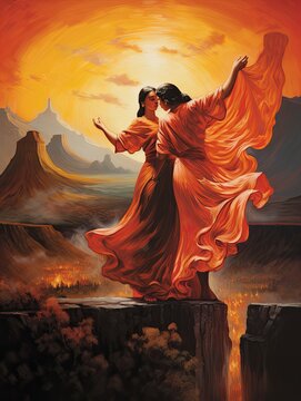 Iconic Flamenco Dancer Landscape Poster - Mesmerizing Spanish Rafagas in Fabulous Visuals