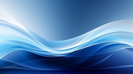 Dynamic blue silver wave curve: abstract digital technology background for posters, web pages, and ppt presentations