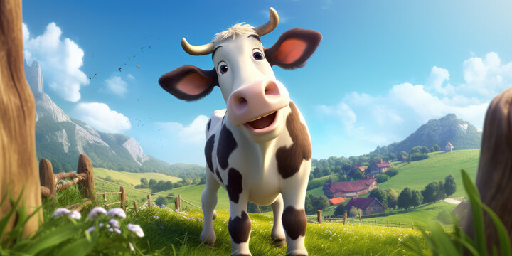 wallpaper cute cow 