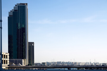 Abu Dhabi, Arab Emirates. New business district on the coast of the Persian Gulf, Al Maria Island