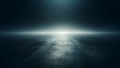 Monochrome scene with a subtle mist and dark tones.
Generative AI.