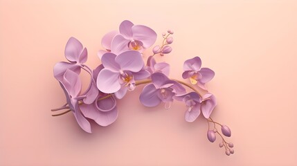 sconce in the form of a lilac orchid