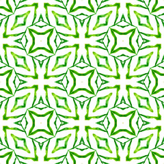 Tiled watercolor background. Green imaginative