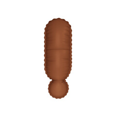  3D umber french beige color helium balloon 