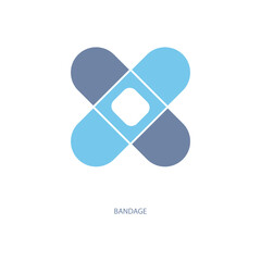bandage concept line icon. Simple element illustration. bandage concept outline symbol design.