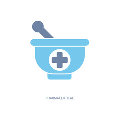 pharmaceutical concept line icon. Simple element illustration. pharmaceutical concept outline symbol design.