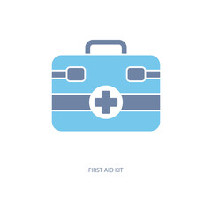 first aid kit concept line icon. Simple element illustration. first aid kit concept outline symbol design.