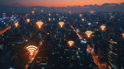 Above the Grid: Wireless Signs in the Cityscape