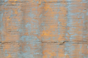 Stucco rough surface, the background of the grunge wall, . Bronze and cyan. Background or texture for design